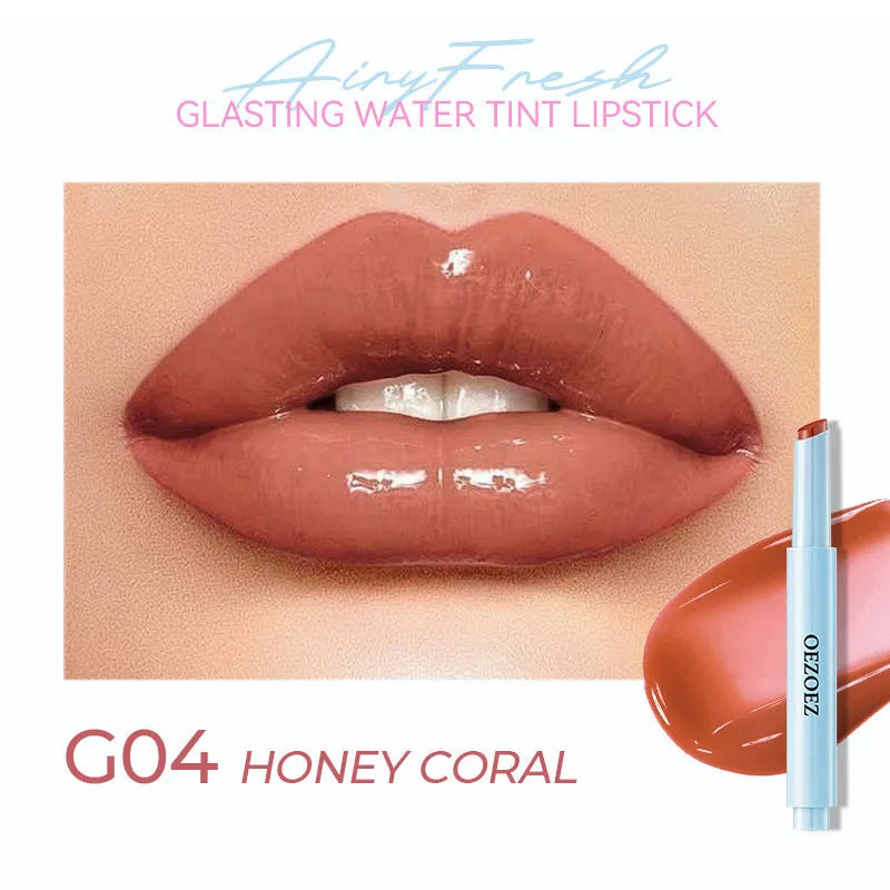 Moisturising lipstick in six colour options with 1.8g content and long-lasting formula