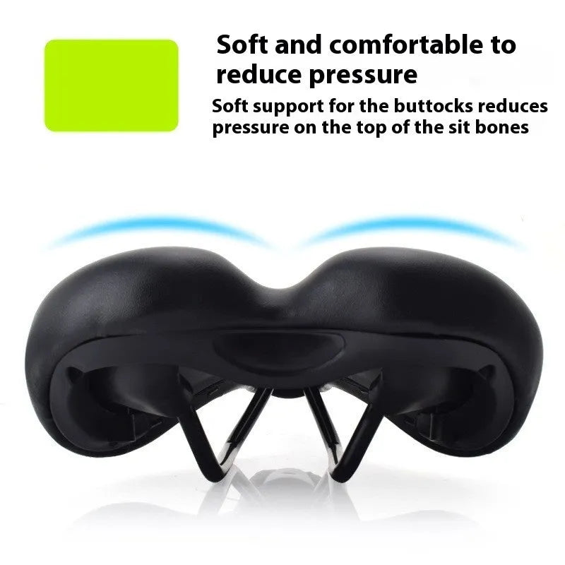 Bicycle seat cushion with hollow design in colour 3147 showing dimensions 270mm x 180mm