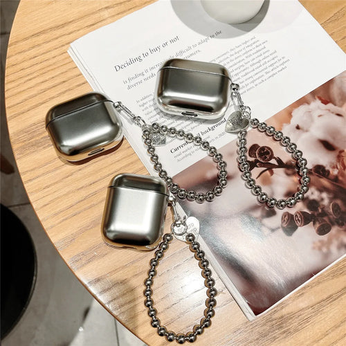 Matte plating electroplated TPU protective case for Apple AirPods 1, 2, 3, 4 and AirPods Pro 2.