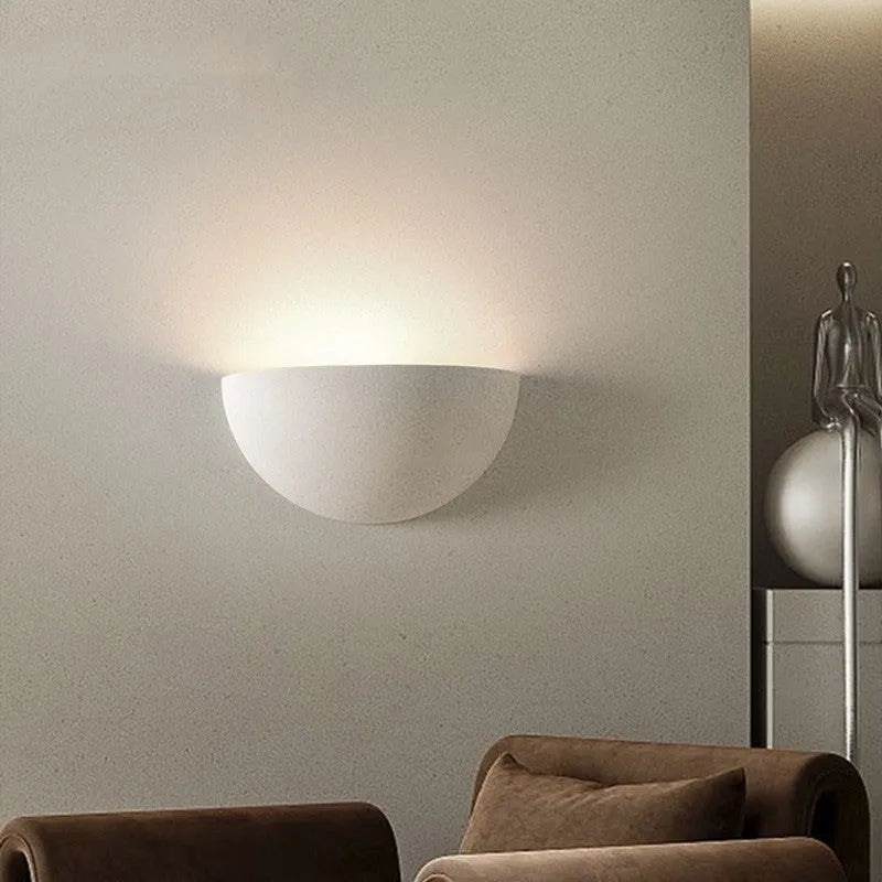 Gypsum aluminium bedside lamp with switch control for TV background wall, 3000K 4000K light colour