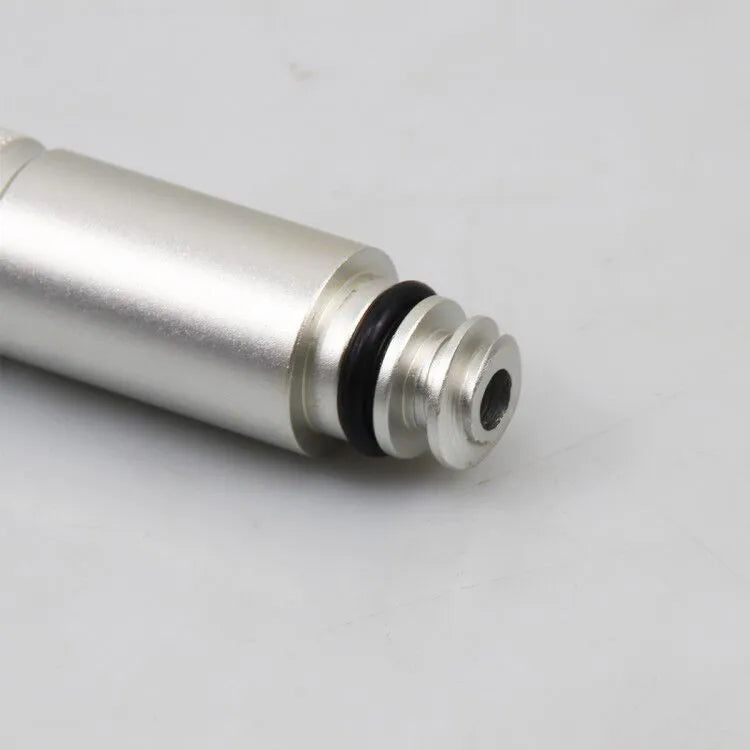 Silver metal transmission refuelling joint tool VAS6262-9 for automotive fluid transfer.