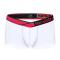 Men's low waist underwear with gradient laser design in breathable nylon modal fabric