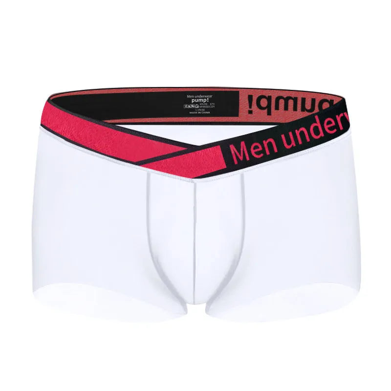 Men's low waist underwear with gradient laser design in breathable nylon modal fabric