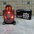 Plastic laser target with light and sound effects, 9 x 4.7 x 12.8 cm, single unit