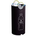 Round portable PP plastic trash can with removable bag, 38cm diameter by 72cm high.