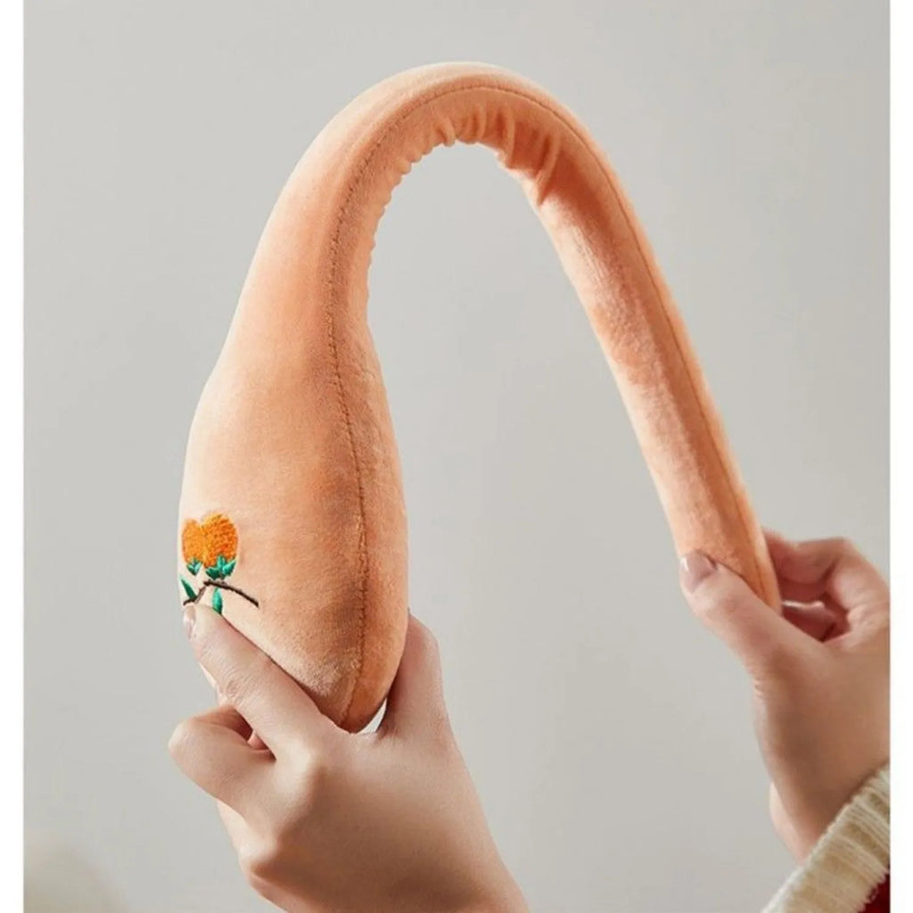 48 cm persimmon wood percussion massage stick with meridian flaps in zipper style design