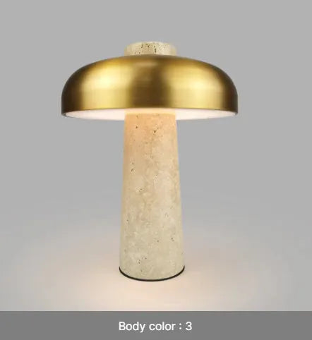 3W LED desk lamp with touch dimming and Type-C rechargeable battery on a wooden desk