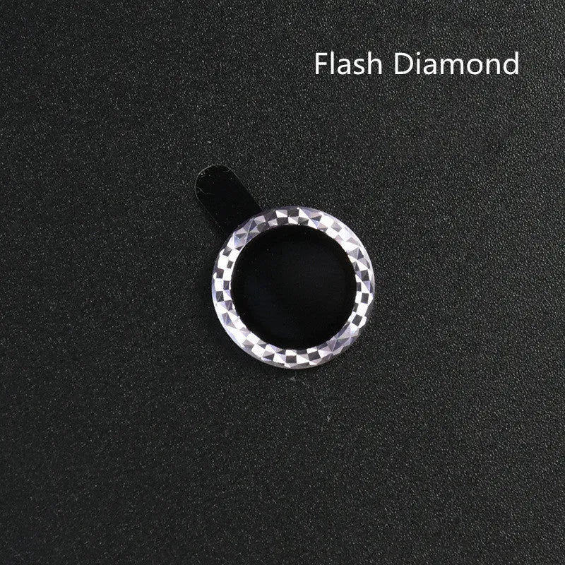 iPhone camera lens protection film with aluminium alloy ring and tempered glass