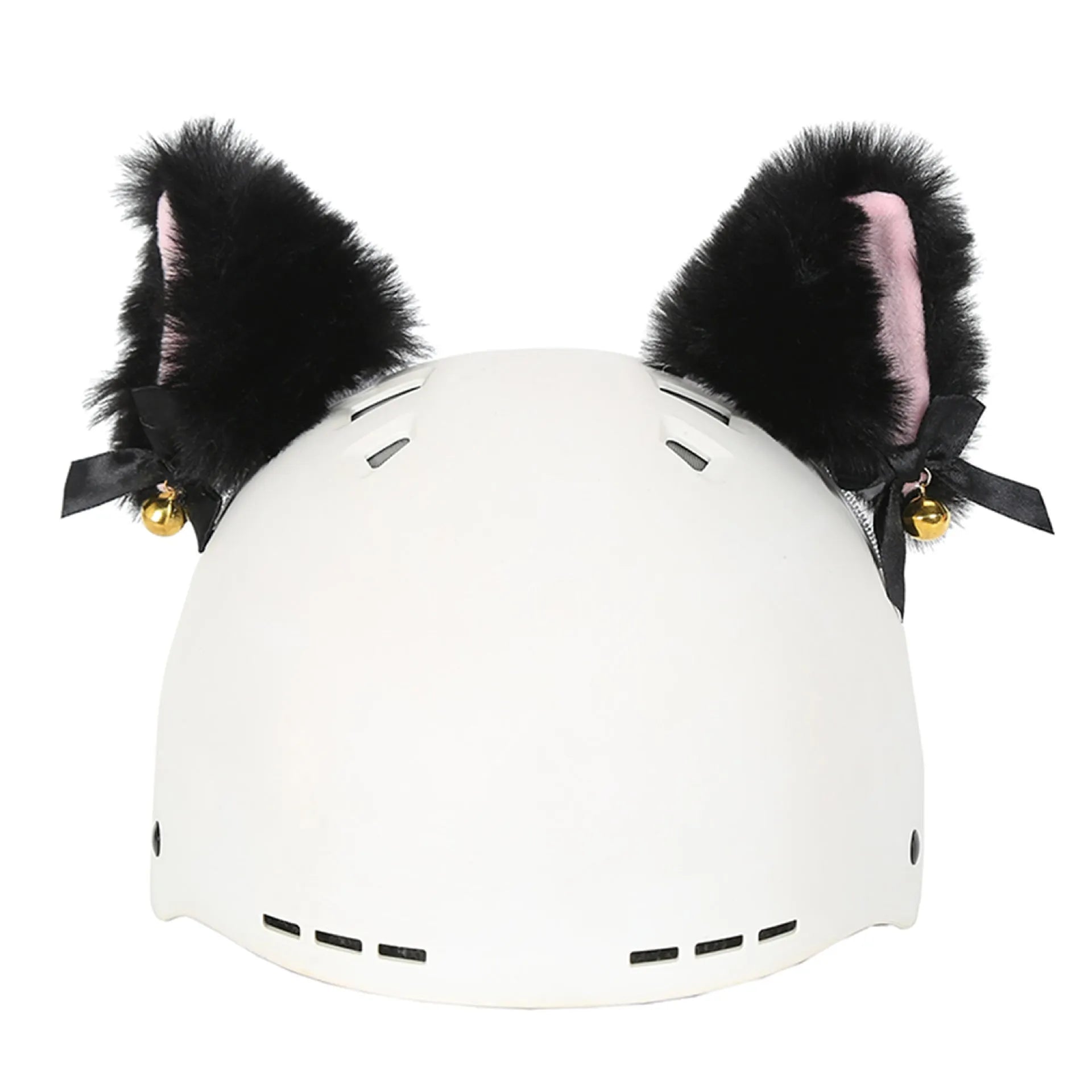 A soft plush cartoon character helmet cover for ears, shown in M size.