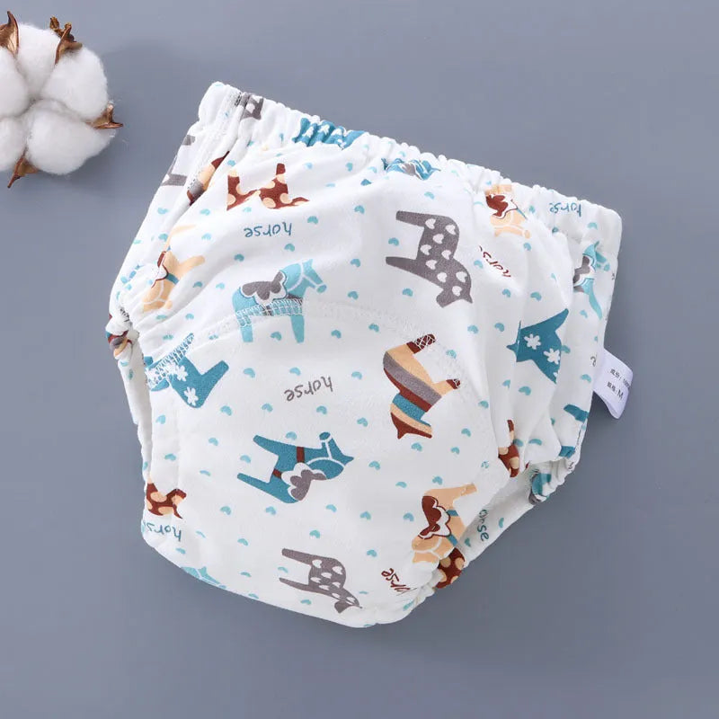 Pure cotton baby training pants, 6-layer gauze, washable diaper cover for potty training