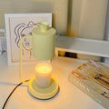 White European-style metal aromatherapy melting wax lamp with a dimmer switch on a 1.5 metre cord.