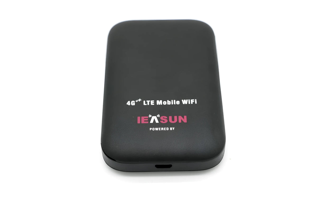 Black 4G portable wifi wireless hotspot router with USB power, 150Mbps, built-in firewall