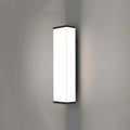 Long strip outdoor wall light with waterproof design mounted on exterior wall