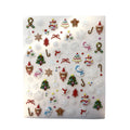 Christmas nail stickers 1pc manicure sticker sheet with UV environmentally friendly ink festive nail art design