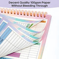 B5 wealth management notebook with blue PP cover and spiral binding for financial tracking