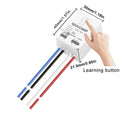 433MHz wireless remote control switch receiver with ABS housing, 10A switch mode, grey or white colour