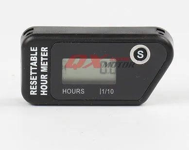Black YSDS waterproof LCD maintenance reminder timer for vehicles and generators.