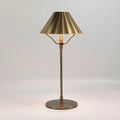 Gold alloy LED desk lamp with USB-C charging port and touch dimmer control
