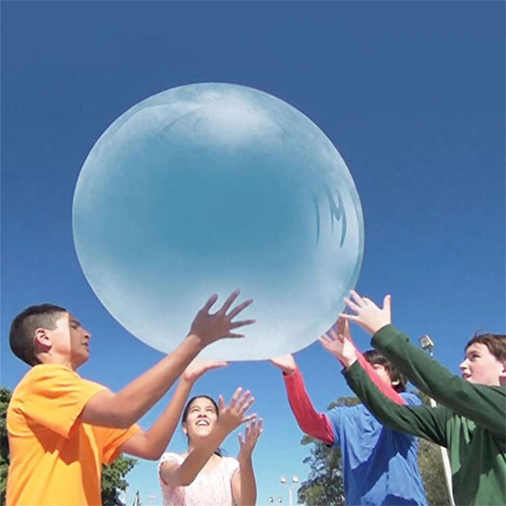 Inflatable TPR bouncy ball children's toy in pink, yellow, green, and blue, sizes 40cm to 120cm