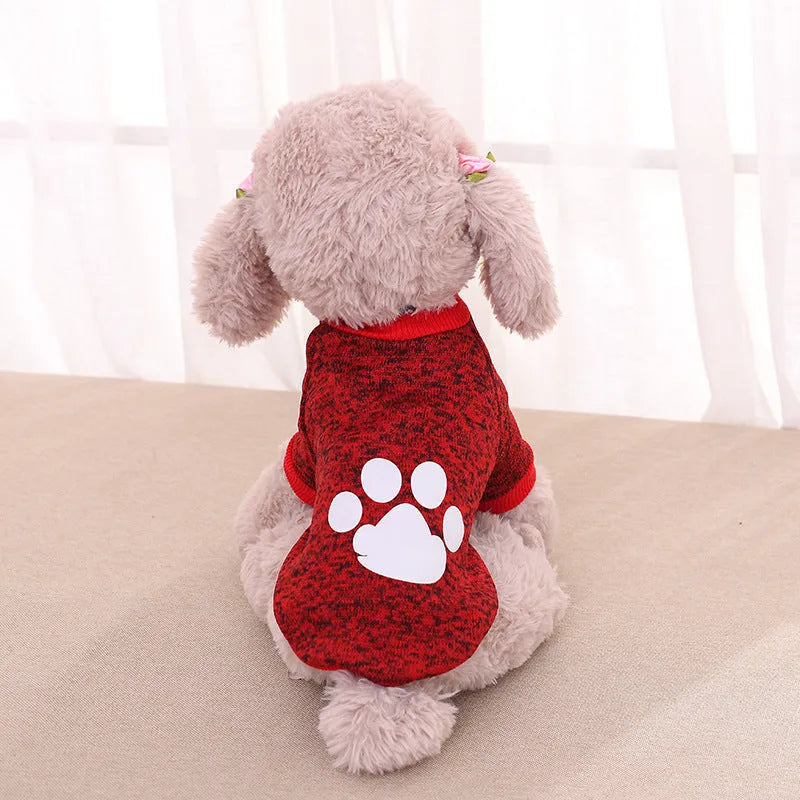 Two-legged wool dog sweater solid colour casual style available in multiple sizes