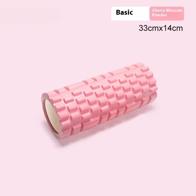 EVA foam roller fitness equipment in multiple colours and sizes for running recovery and yoga