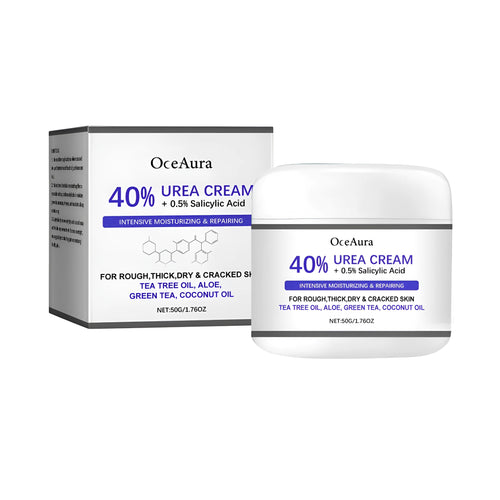 50g tube of anti-cracking hand and foot cream with urea and tea tree oil.