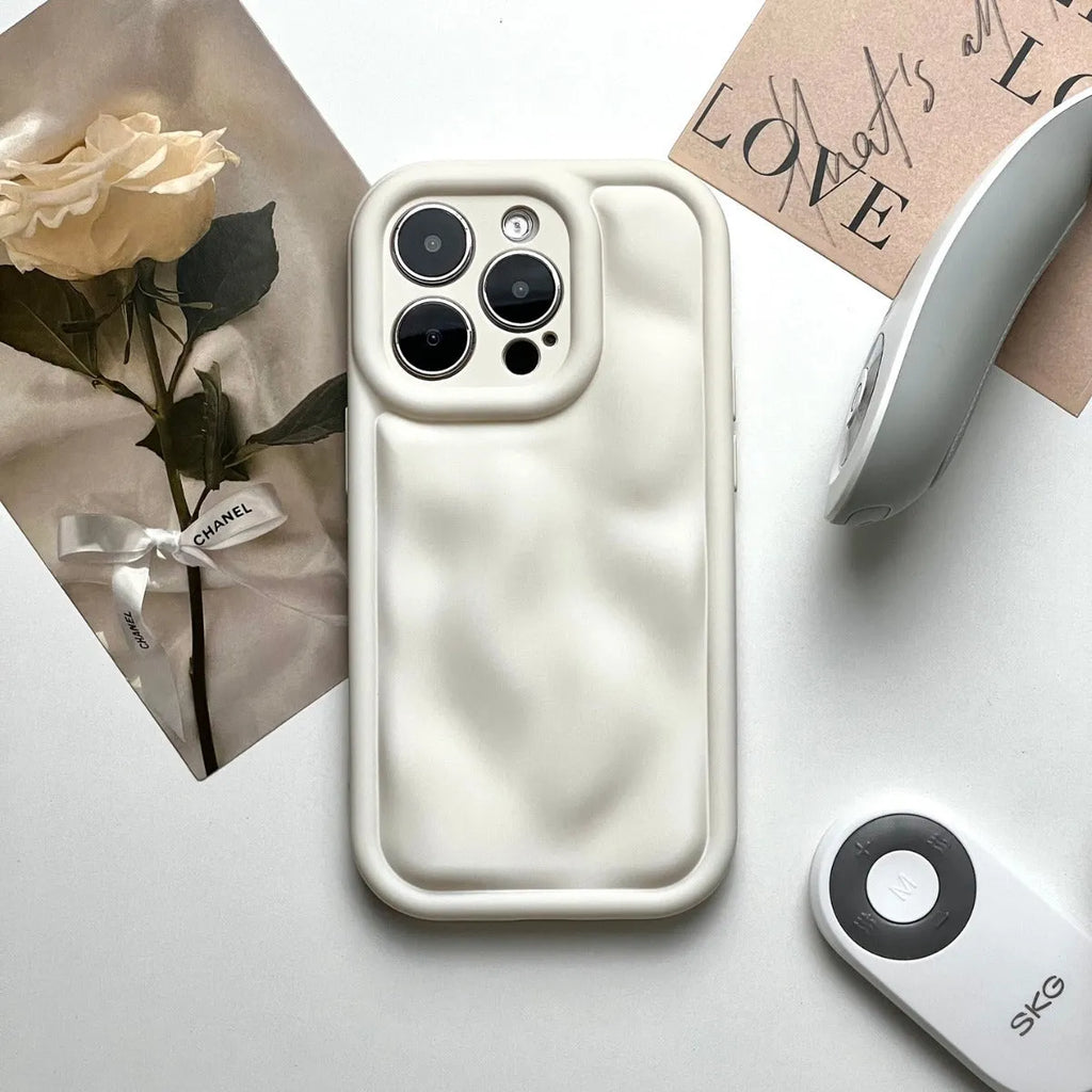 Silicone phone case with meteorite pattern, electroplated finish, for iPhone 11 to 15 Pro Max in antique white, black or wine red