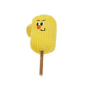 Natural corn cob and polio wood cat chew toy with catnip filling for dental care