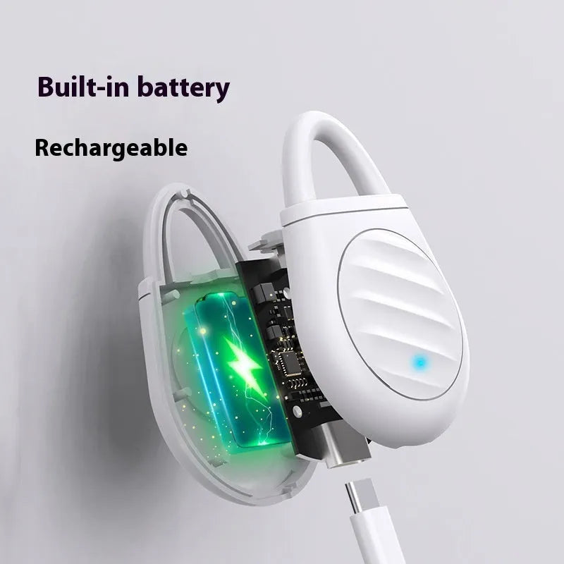 Ultrasonic bird dispeller for home balcony in black, white or yellow, with sound and sound-light modes