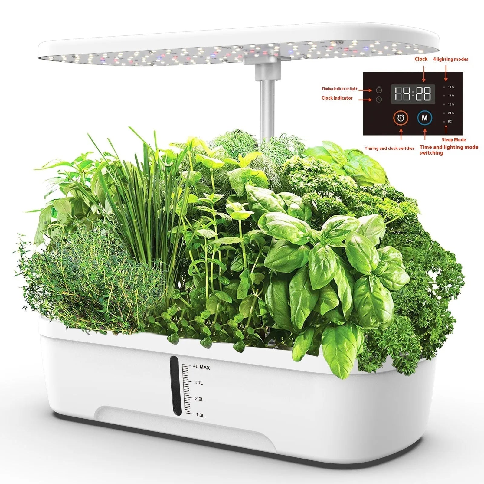 Household supplementary light sunlight plant growth lamp with 60 LED beads and PVC shell
