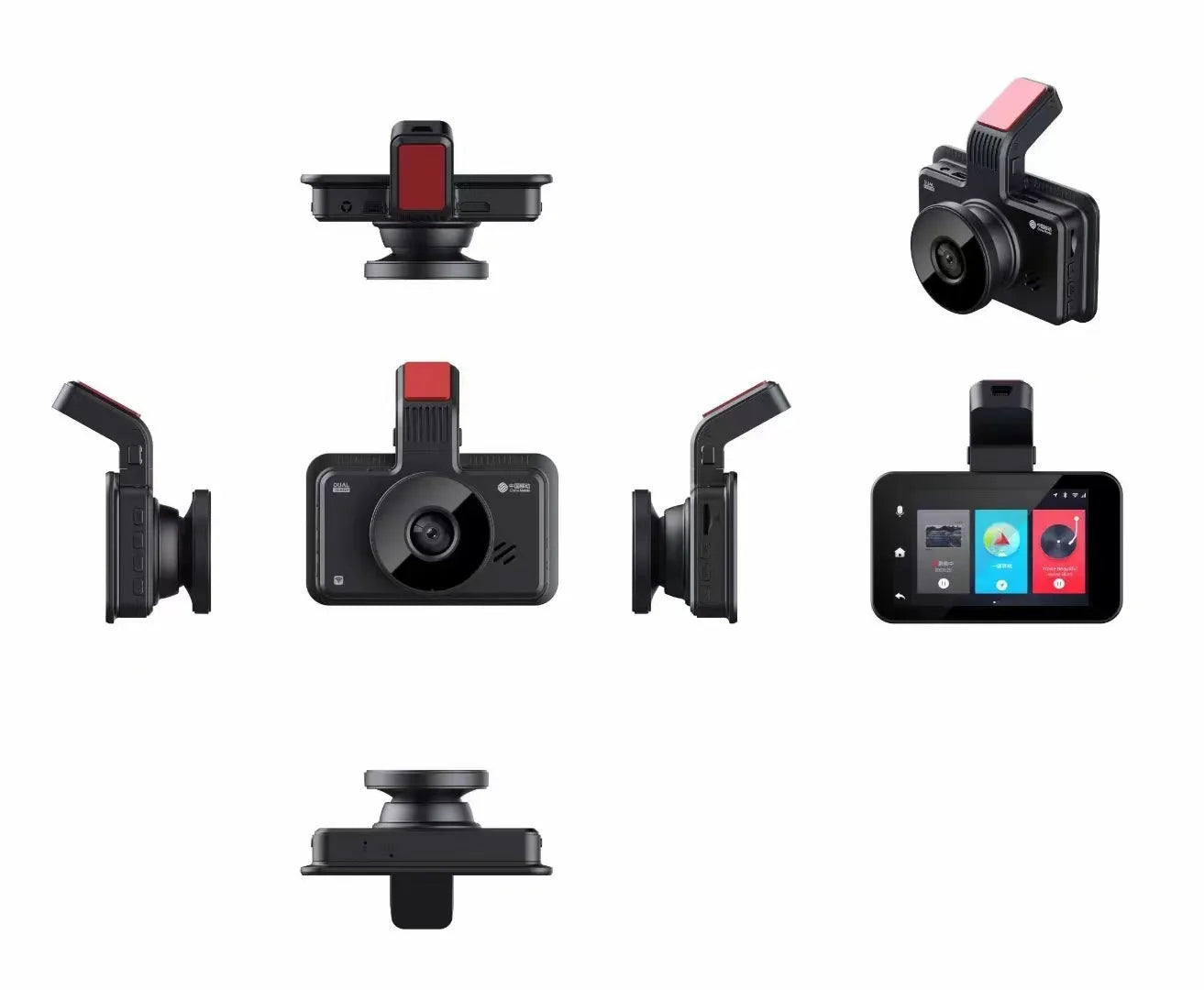 3-inch HD car DVR dashboard camera with dual lens for front and rear vehicle recording