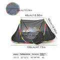 Foldable mesh cat cage showing multiple panel designs including hexagonal and square styles