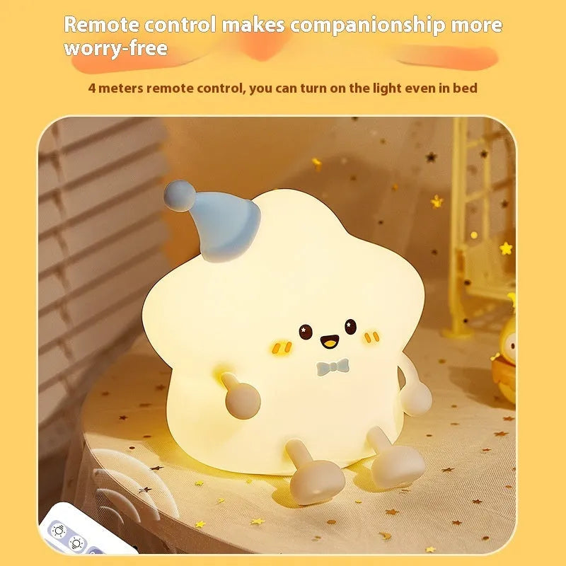 Cute Timing XINGX Pat cartoon night light with geometric stereo shape and remote control
