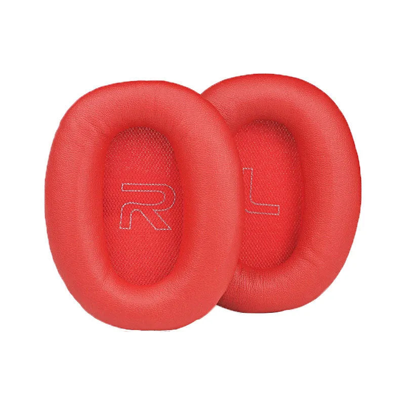 Pair of black protein skin earphone replacement cushions for Walker W820BT headphones on a white background