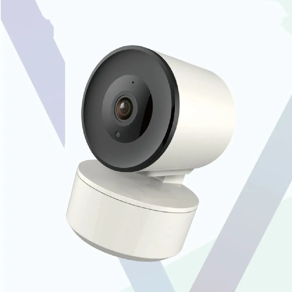 Smart WiFi indoor security camera with 1080P HD video and 355-degree rotation for home monitoring