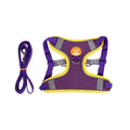 Adjustable dog vest harness with haulage rope lead in multiple colours showing chest strap attachment