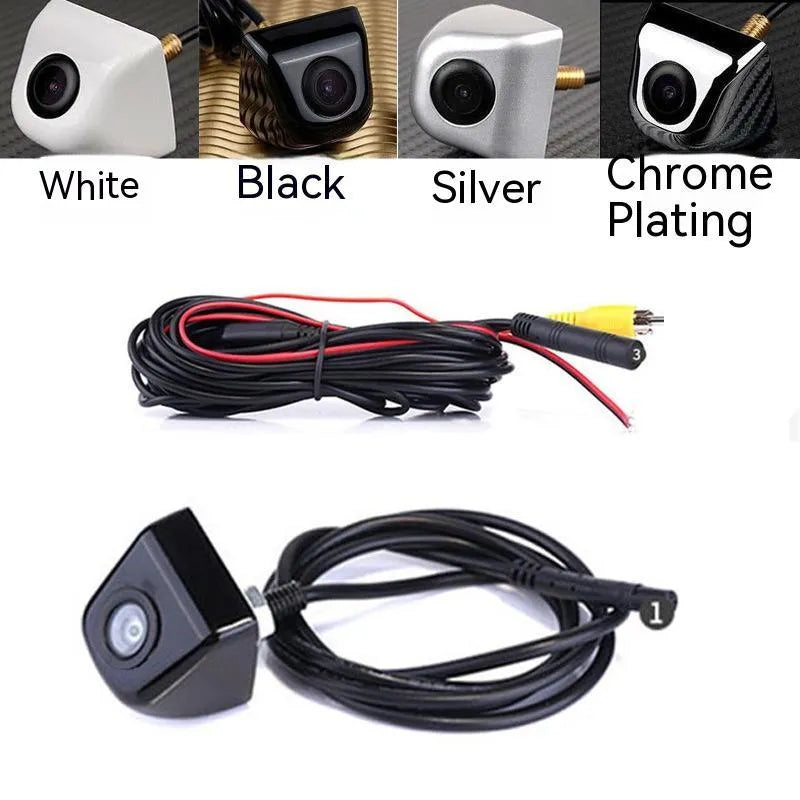HD car rearview camera with night vision and waterproof metal shell in multiple colour options