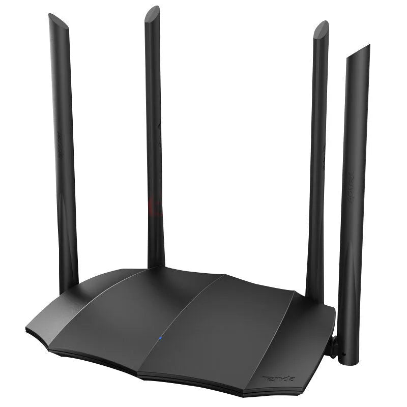 Dual-band gigabit wireless router with three expansion slots measuring 365mm by 286mm