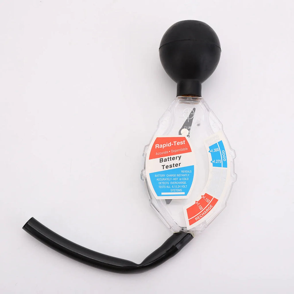 ABS battery hydrometer tool for lead-acid electrolyte testing with suction mechanism
