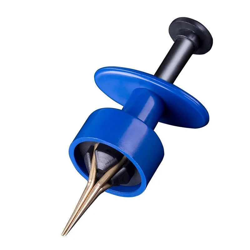 ABS bloodworm clip in boutique red and blue with rubber bands 1.5 x 3 for live bait fishing