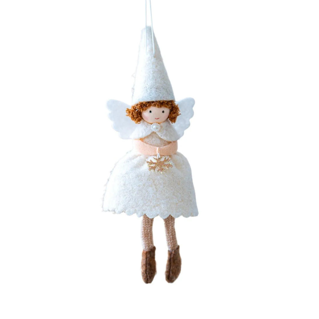 Christmas girl angel skirt felt pendant ornament in modern simplicity style