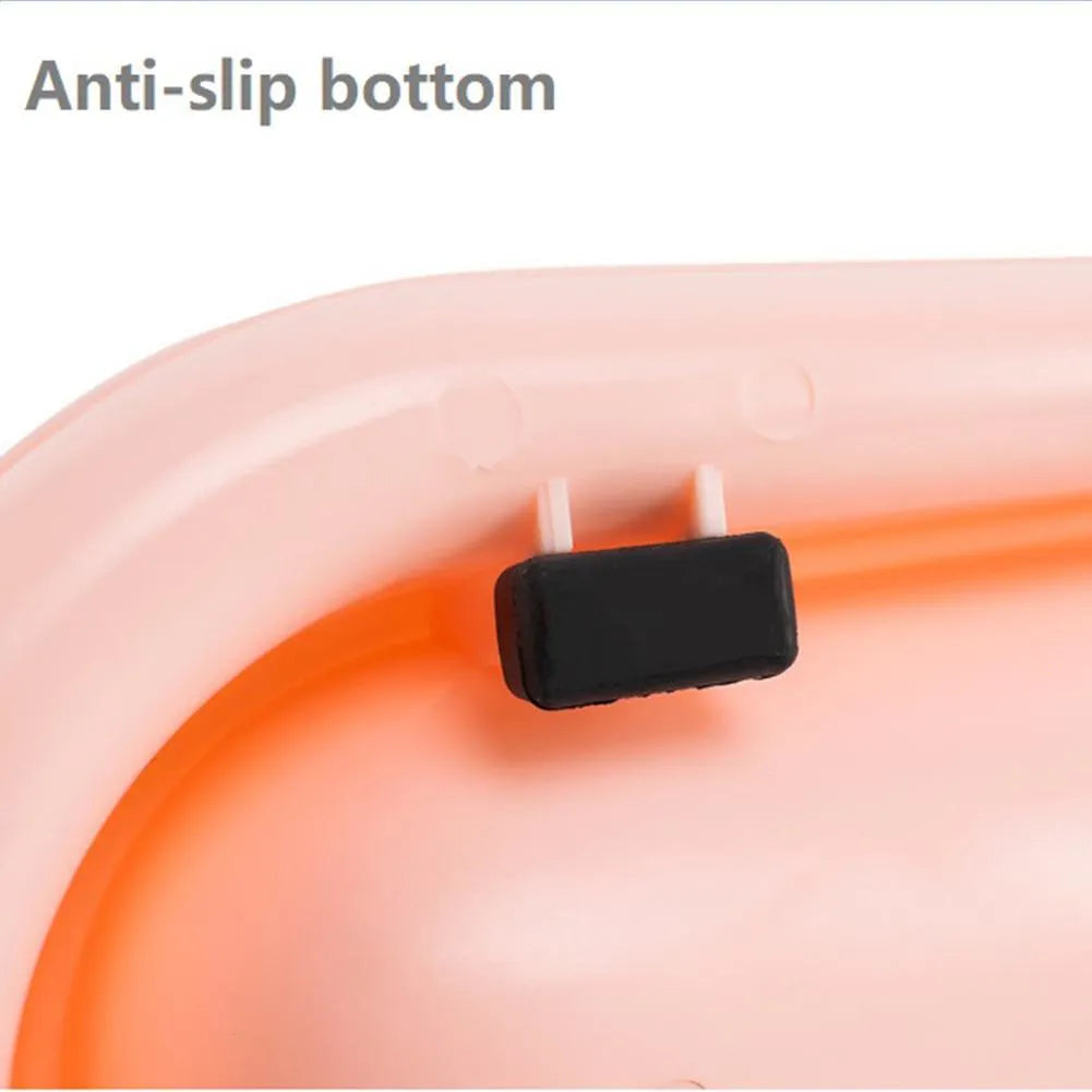 Green leakproof pet feeder bowls with non-slip base for dog and cat feeding