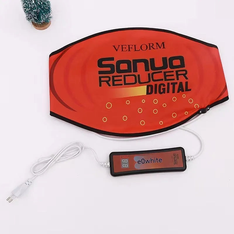 Hot compress waist support belt for sauna massage and fat reduction