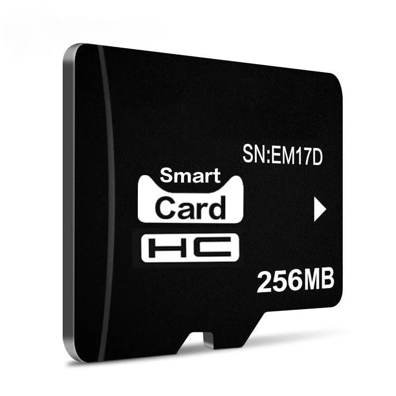 TF series 256MB memory card in its packaging, dimensions 11x15x1mm.