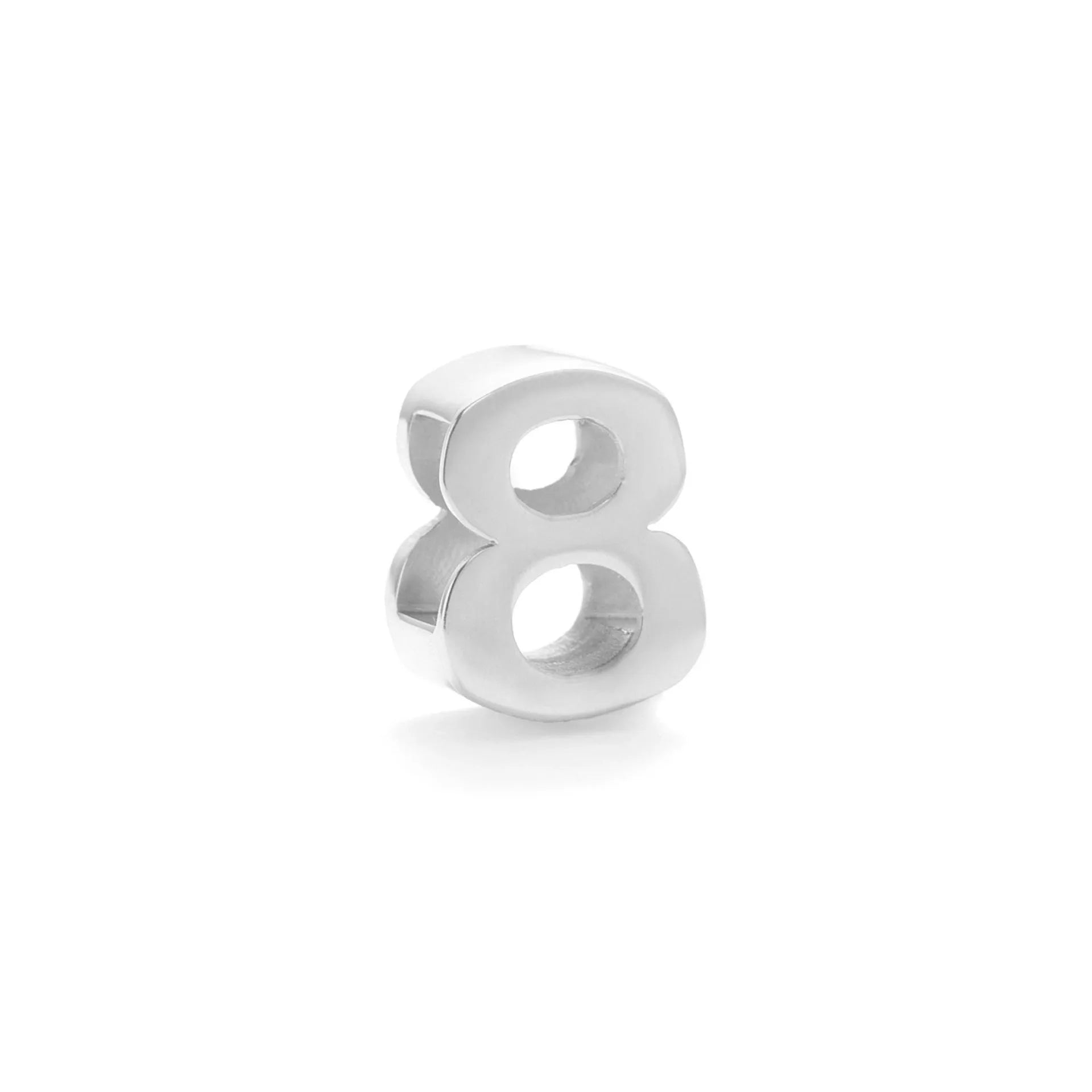 Titanium steel necklace with a choice of letter, number, or love heart pendant on a 40.5 cm chain.