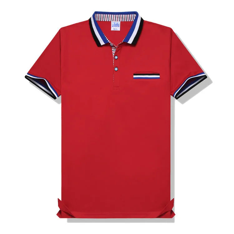 Children's short sleeve school uniform shirt in white, 90% combed cotton, lapel collar, for kindergarten students
