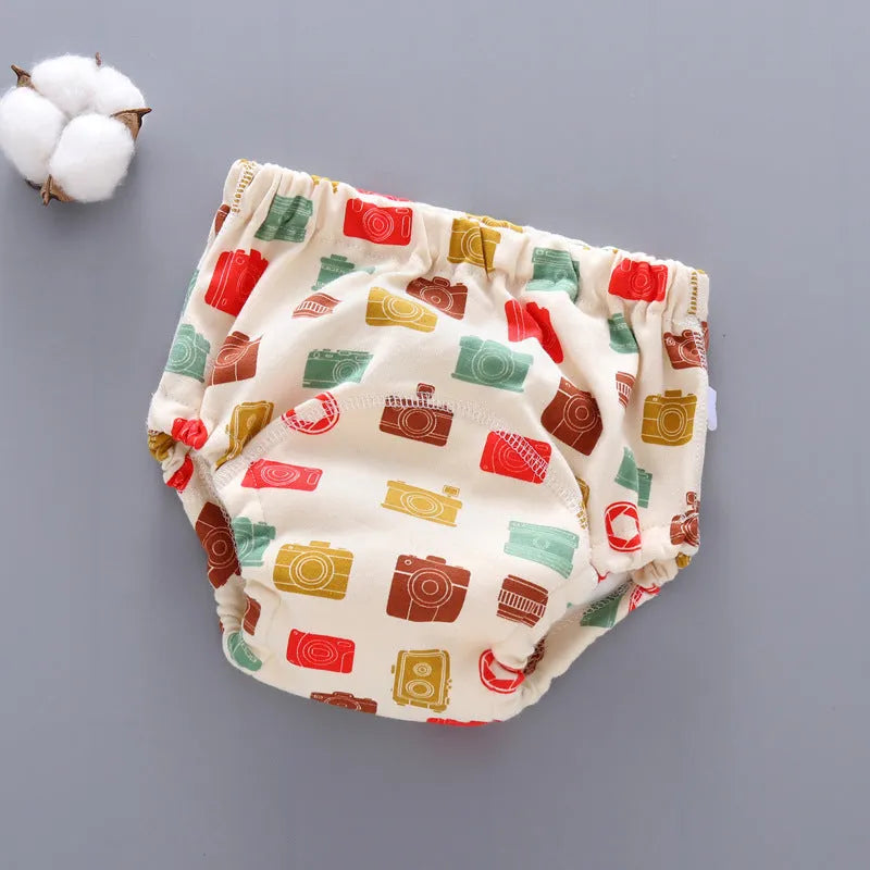 Pure cotton baby training pants, 6-layer gauze, washable diaper cover for potty training