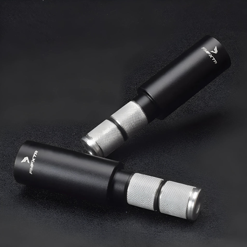 Pair of aluminium alloy bicycle handlebar extension rods with adjustable range 15-20mm