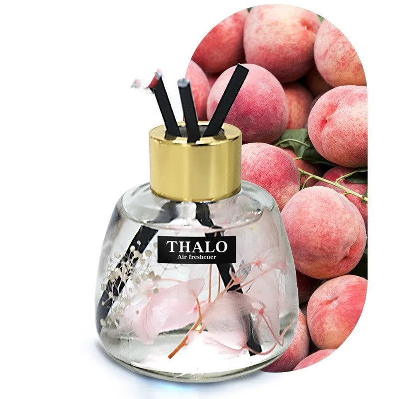 Glass bottle car perfume ornament with loose incense for automotive decoration