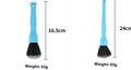 Car detail brush with soft nylon bristles for interior cleaning, DT Short black handle